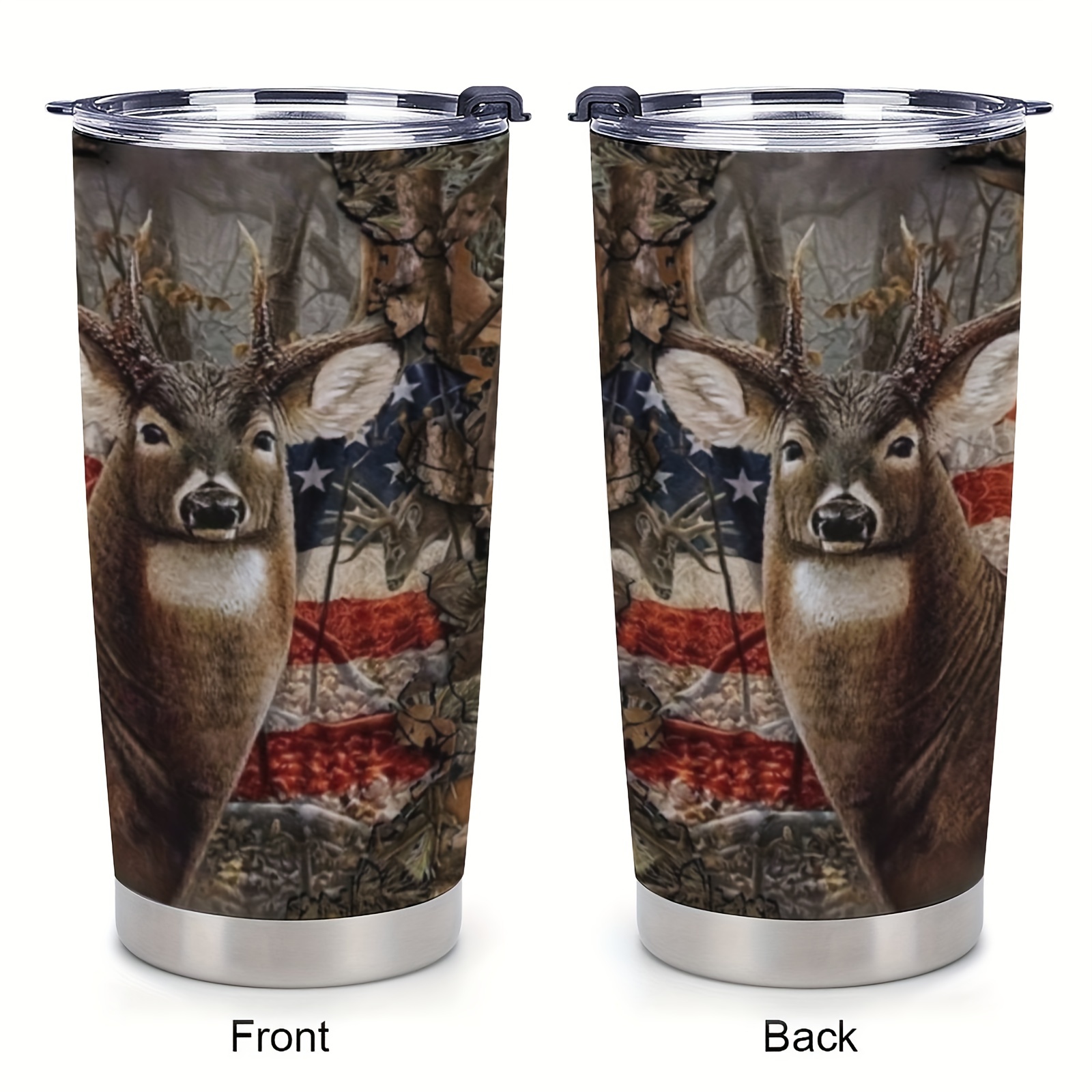 Deer Hunter Stanley Cup for Men, 40oz Tumbler With Handle, Hunting Fathers  Day Gift, Engraved Coffee Mug, Large Water Bottle 