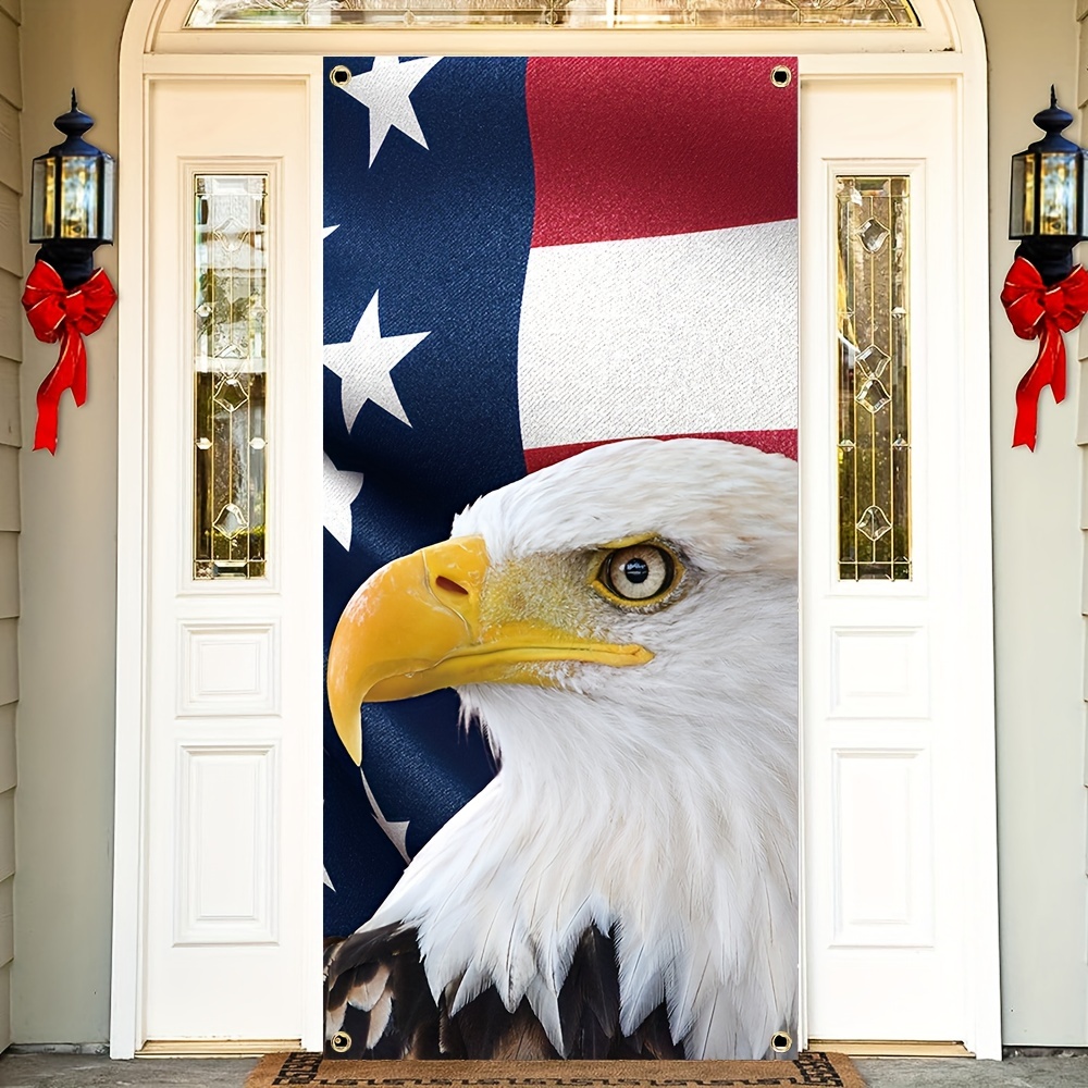 American Flag Deer Diamond Painting Bald Eagle By Number - Temu