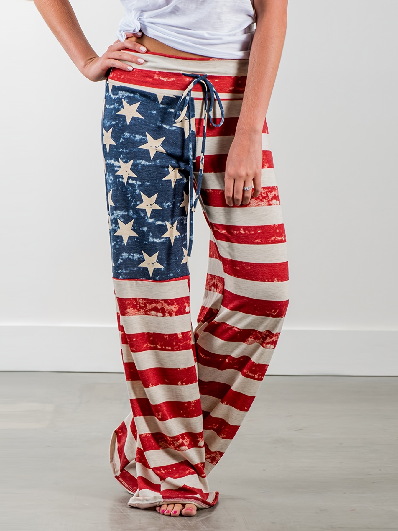 Men's Novelty Pajama Pants Eagle American Flag Pattern Funny - Temu