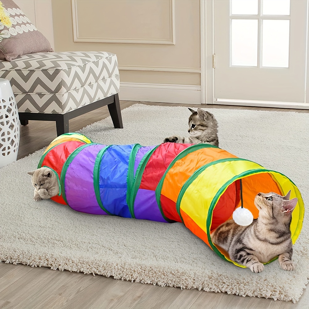 Felt Cat Maze Mat Cat Training Tunnel Foldable Mat Cat Toys - Temu