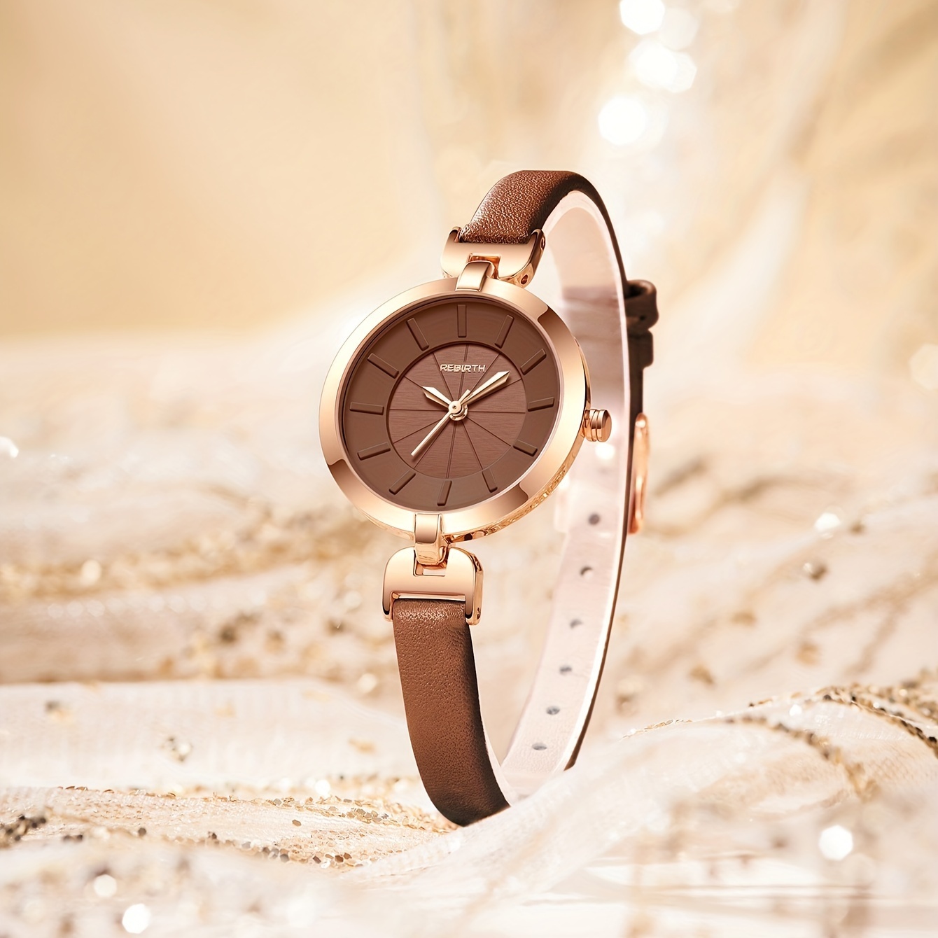 OLEVS Womens Watch, Small Wrist Rose Gold Tone Cute Diamond Heart Arabic  Numerals Dial Ladies Watch, Fashion Waterproof Mesh Bracelet Analog Dress