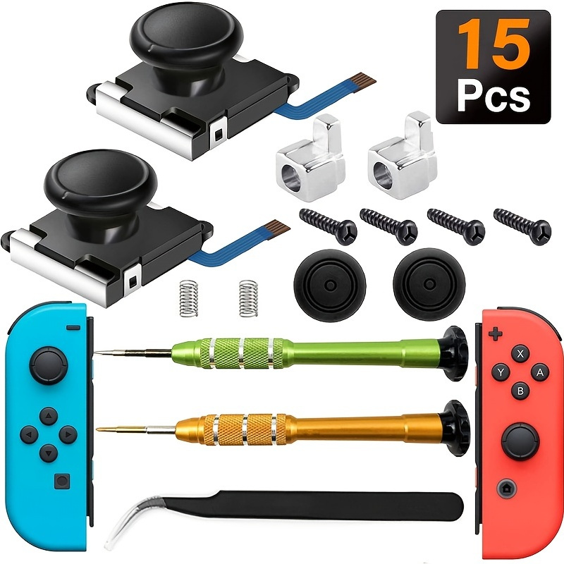 23 Piezas, Reemplazo Palanca Mando Ps4, Piezas Palanca Kit Destornilladores  Reparación 2 Reemplazos Joystick, 2 Palancas Pulgar, Almohadillas Adhesivas  Conductoras - Tecnología - Temu