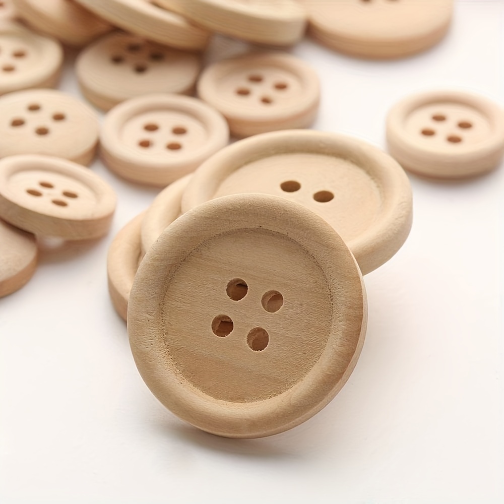  Wepetyo 400 Pcs Wooden Buttons,Many Styles Decorative Sewing  Button,Buttons for Crafts,2 Holes Round Decorative Painted Wood  Buttons,Cute Buttons,3D Buttons for DIY Sewing(20mm,15mm,25mm)