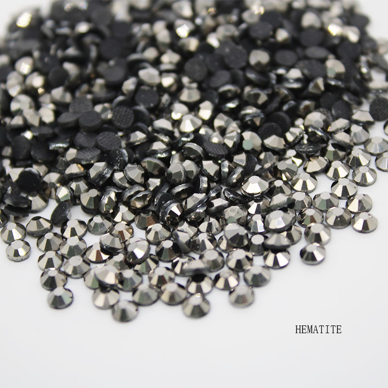 Black Crystal Hot-fix Rhinestones Perfect For Diy Crafting