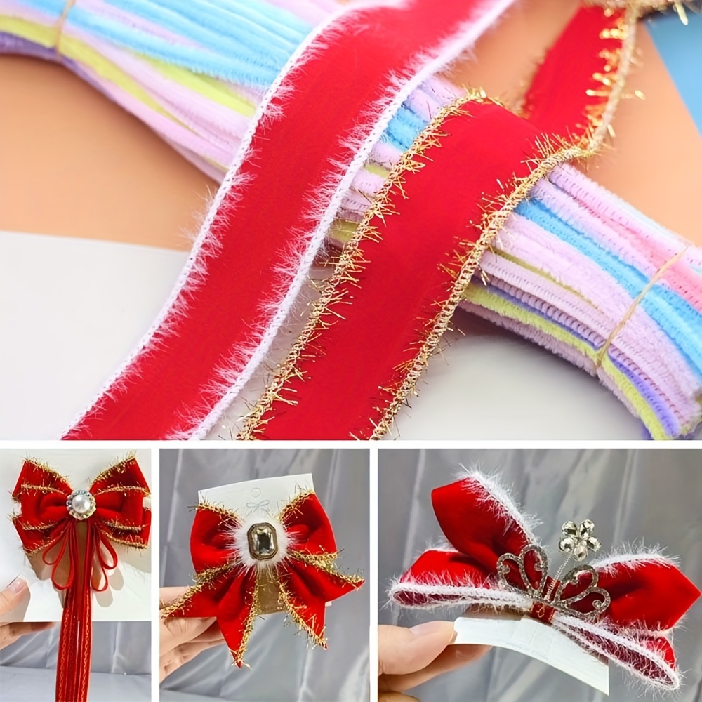 cloth ribbon accessories 1 Roll of 20 Yards Non-elastic Clothes Accessories  Ribbon Gift Wrapping Flocking Ribbons DIY Decorative Strap Ribbon Band for