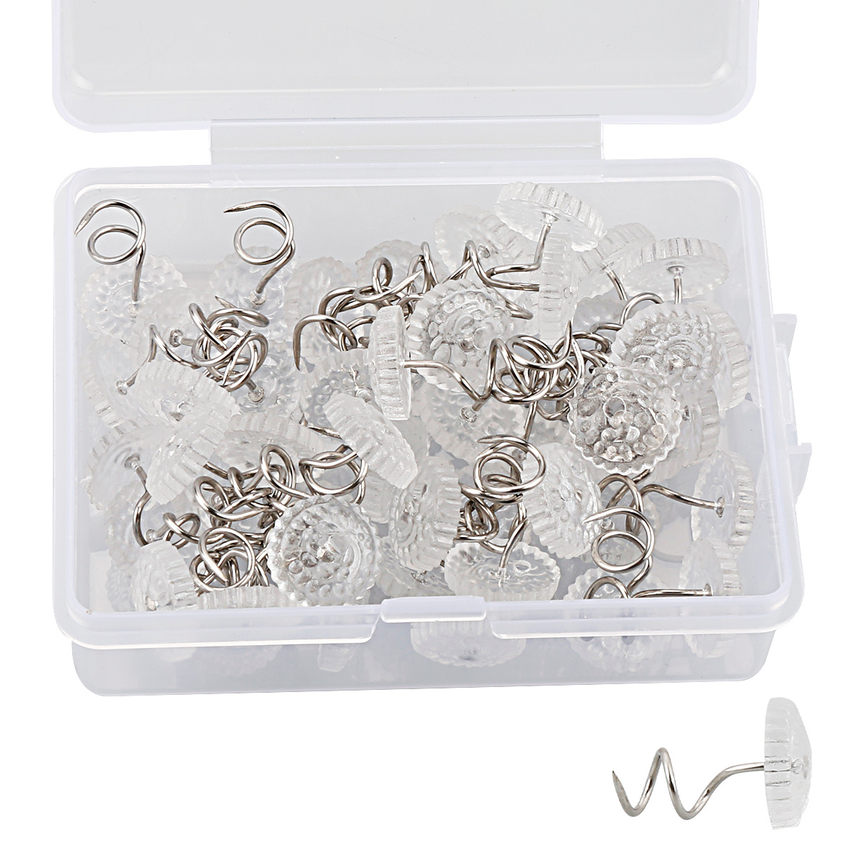 50pcs Upholstery Nail: Decorative Flower Tacks For Furniture, Jewelry Gift  Box, Woodwork & More!