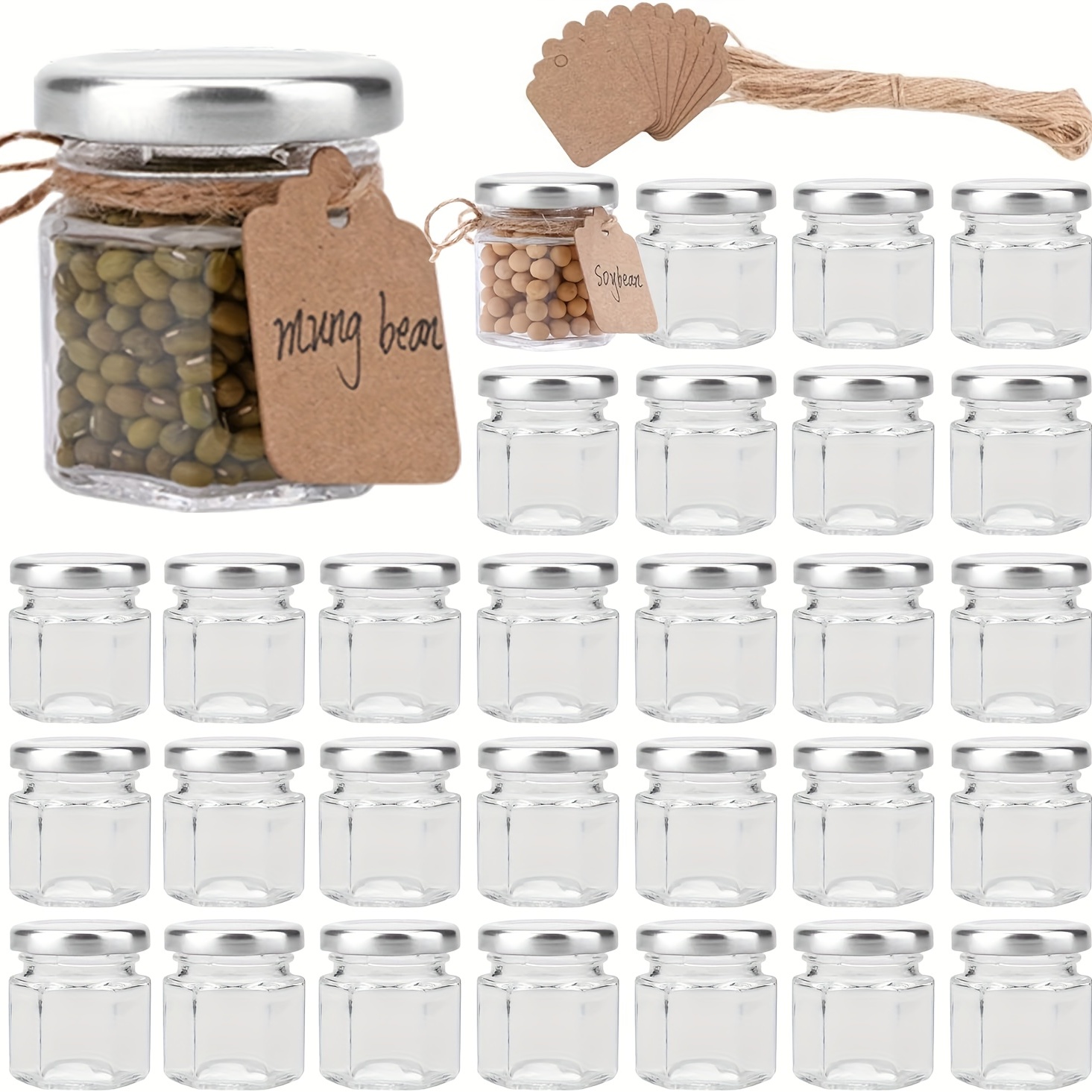 Whiteboard Mason Jars With Silver Lids For Kitchen Storage, Pickles, And Spice  Jars - Includes Wide Mouth Stickers And Whiteboard Pens - Temu