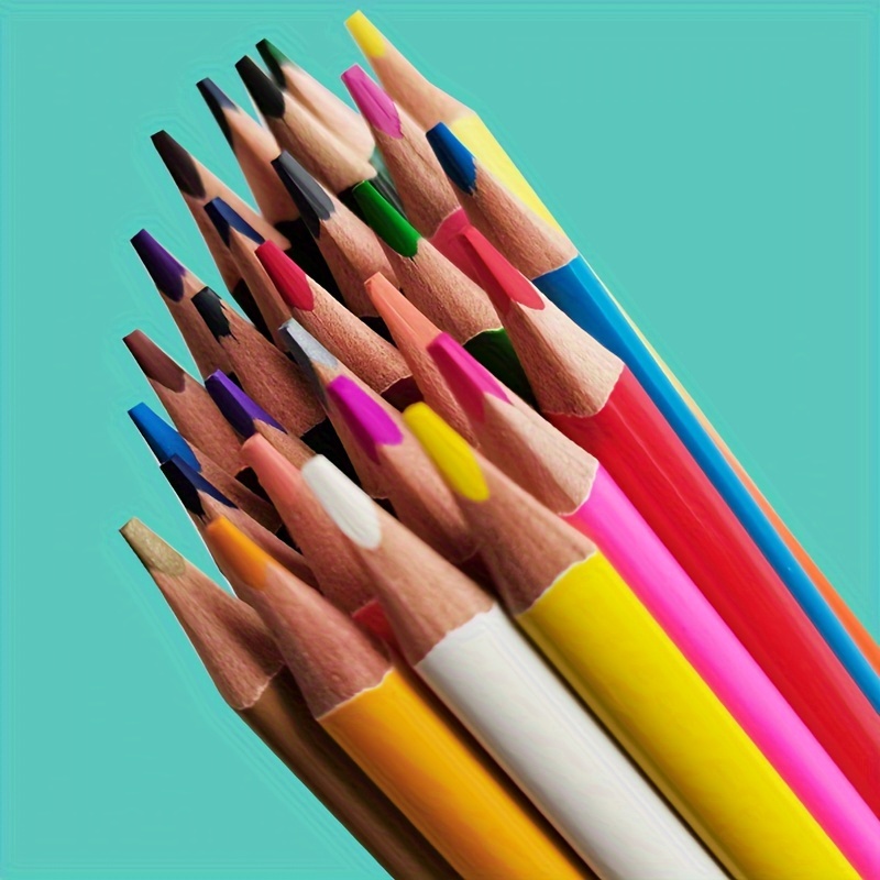 Ensemble de crayons de couleur huileux professionnels, boîte à