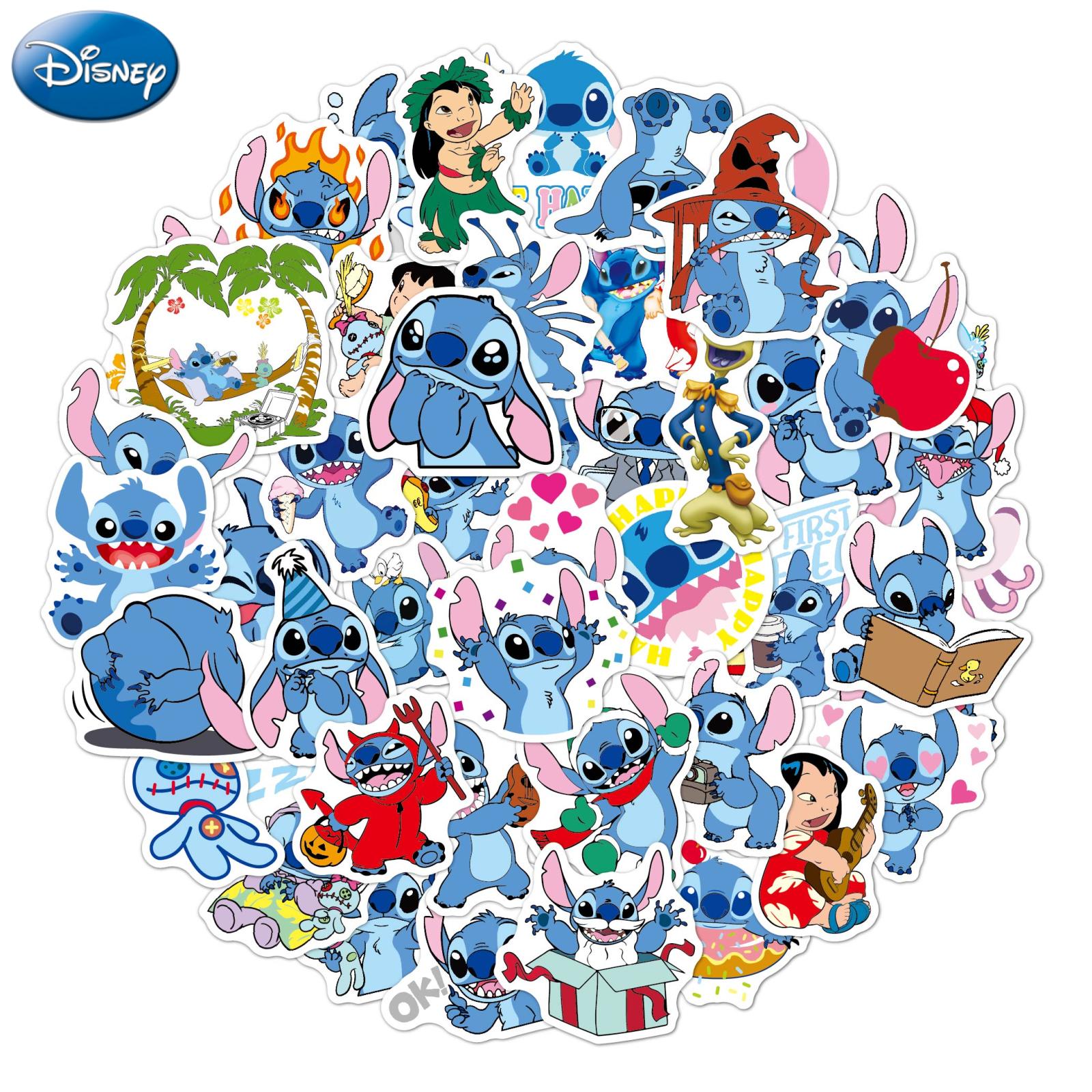 8Pcs Lilo Stitch Iron On Patches for Clothing Kids Sew on/Iron on