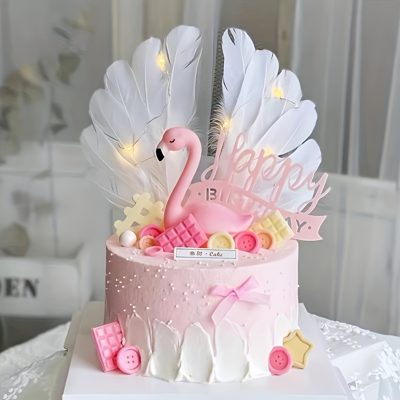 Topper Torta Flamingo - Temu Italy