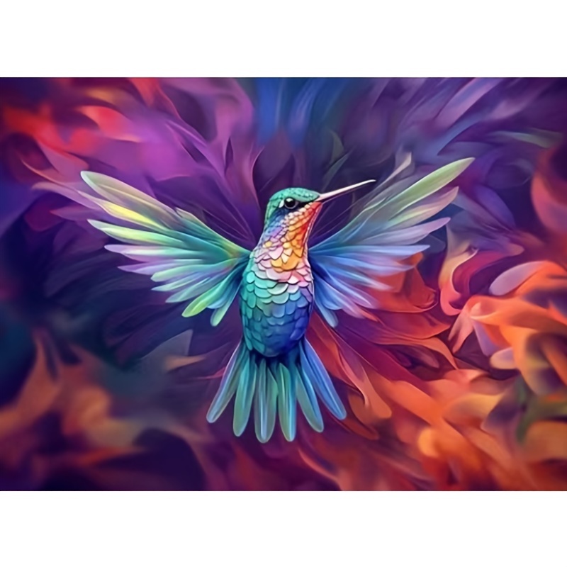 Hummingbird Water Drop Diamond Painting Kit For Adults Diy - Temu