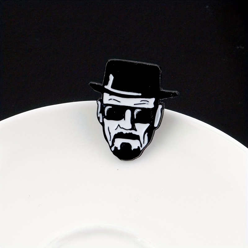 Breaking Bad Pin Walter White Heisenberg Enamel Metal Brooch Badge