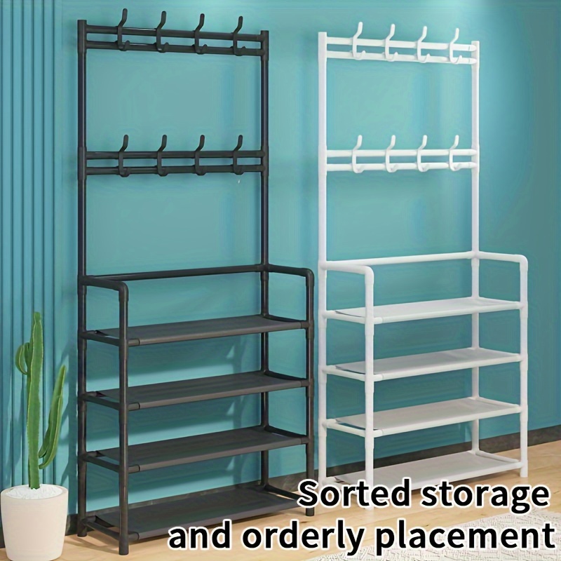 The Twillery Co.® Rosas 5 Tiers Wire Garment Rack Heavy Duty Clothes Rack  For Hanging Clothes, Wardrobe Rack Compact Large Metal Clothing Rack  Freestanding Closet Storage Rack, Max Load 595.35LBS, V6 White