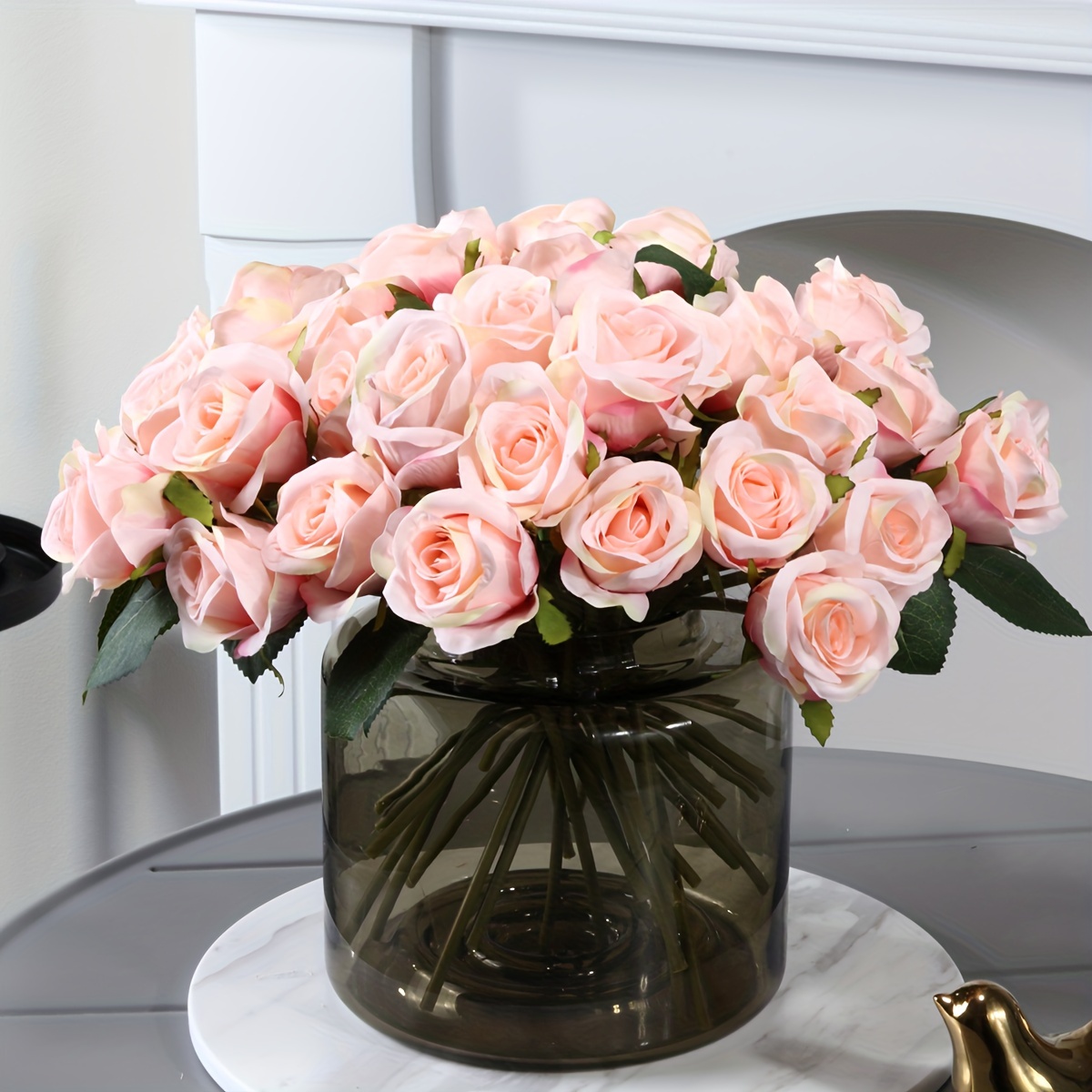 8 Pezzi Rose Artificiali Dark Rose Halloween Bouquet Fiori - Temu