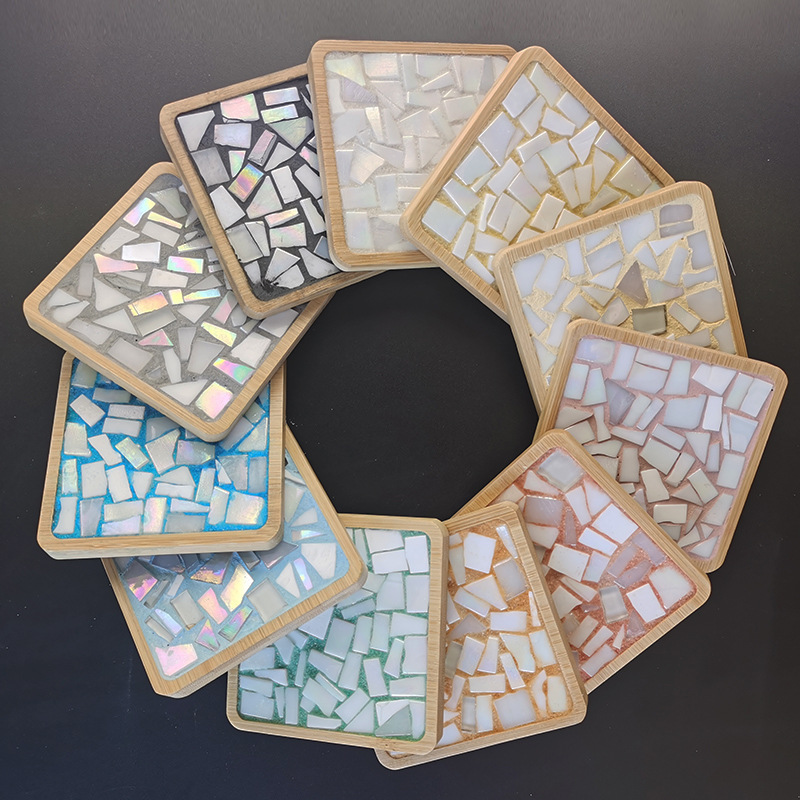 Broken Millefiori Mosaic Coaster