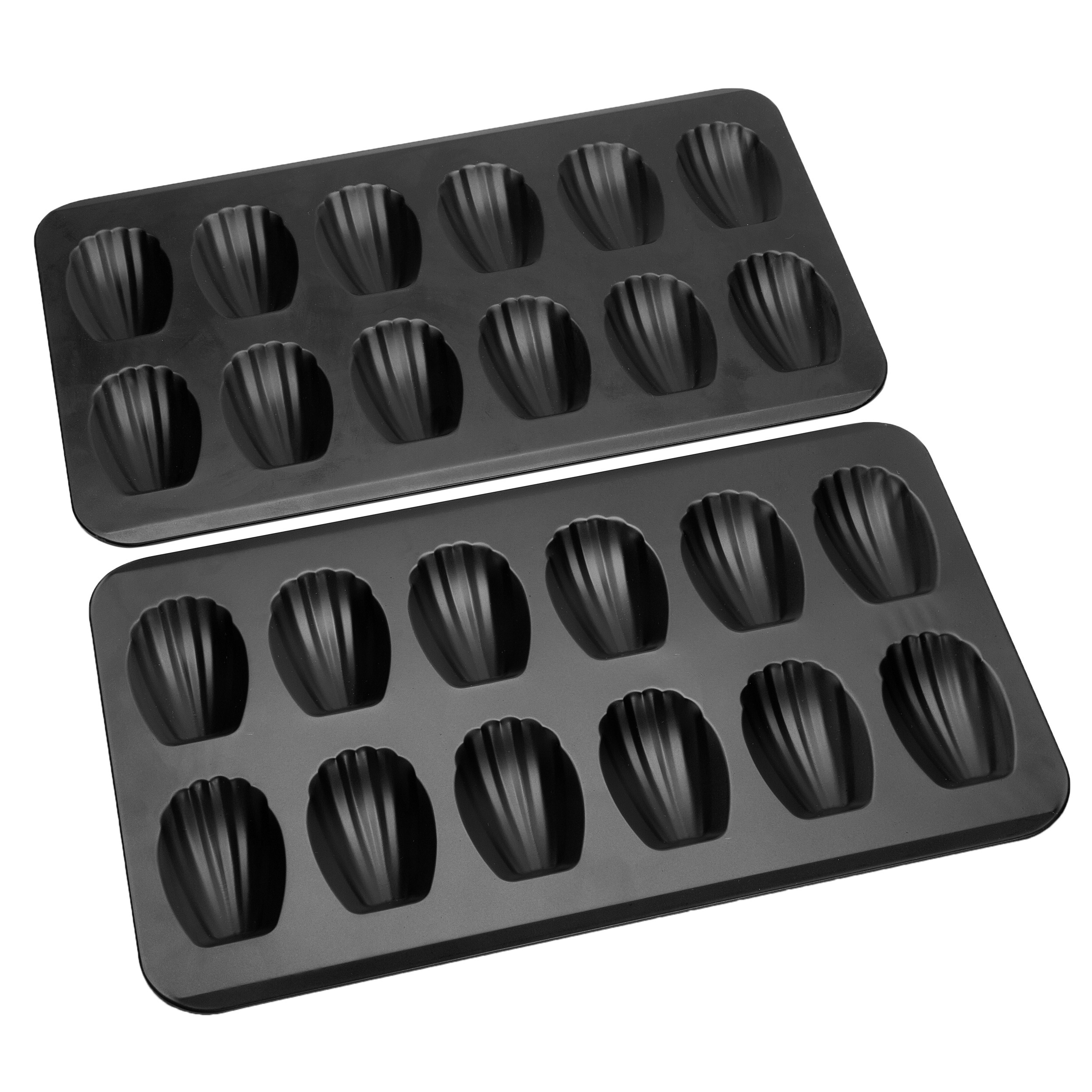 Chefmade 12 Cup Non-stick Shell Madeleine Cake Pan, Chestnut Cake Mold,  Black Non Stick Carbon Steel Baking Tray, Easy To Clean, Baking Tools,  Kitchen Gadgets, Kitchen Accessories, Home Kitchen Items - Temu