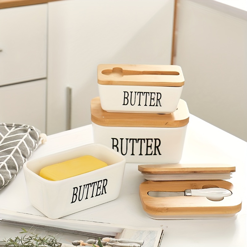Butter Cutting Box Butter Cutter Refrigerator CrisperSealed Butter Split  Box Storage Box Container Plastic Kitchen Baking Tools