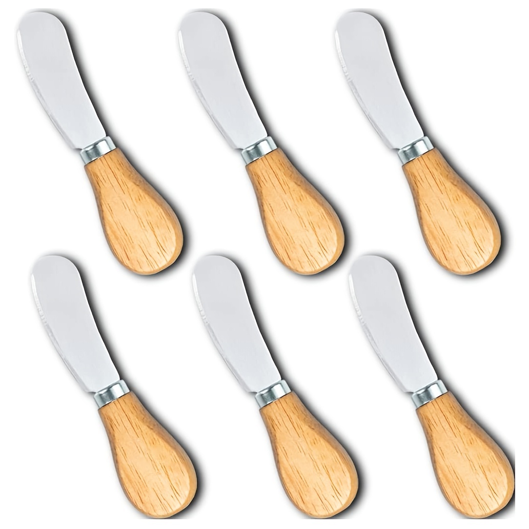 Cuchillo de mantequilla de acero inoxidable de 2 piezas, cuchillo de  mantequilla de rizo profesional con