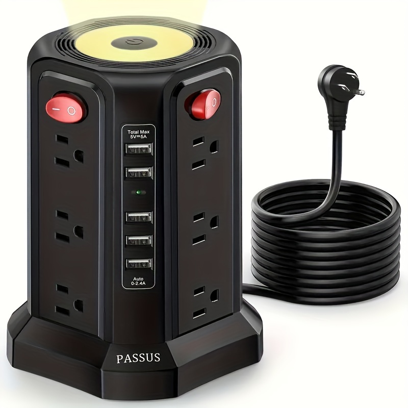 Eu Plug Power Strip Extension Cable Multiprise 3ac Outlets - Temu Austria