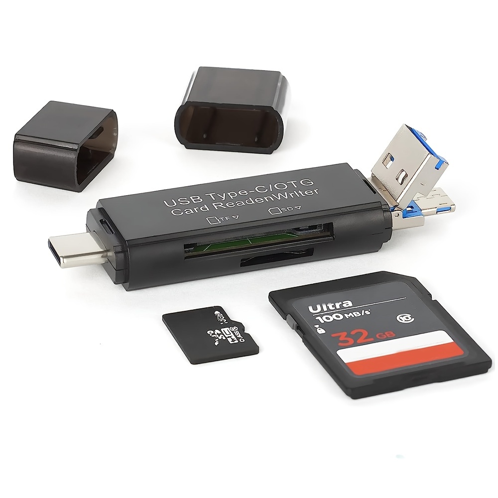 Lector de tarjetas SD para cámara iPhone iPad, lector de tarjetas de  memoria de doble ranura para tarjetas compatible con SD y TF Card Trail  Visor de