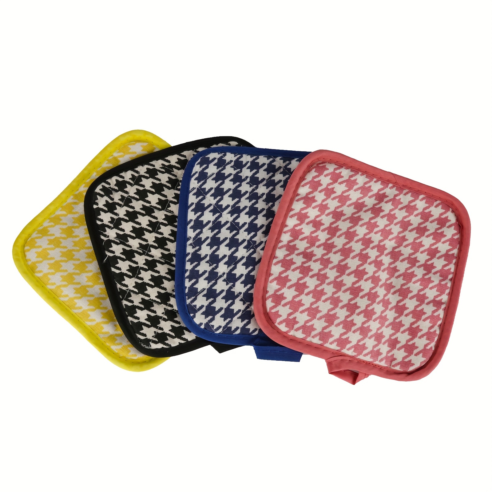 Striped Short Oven Mitts And Pot Holder Heat Resistant - Temu