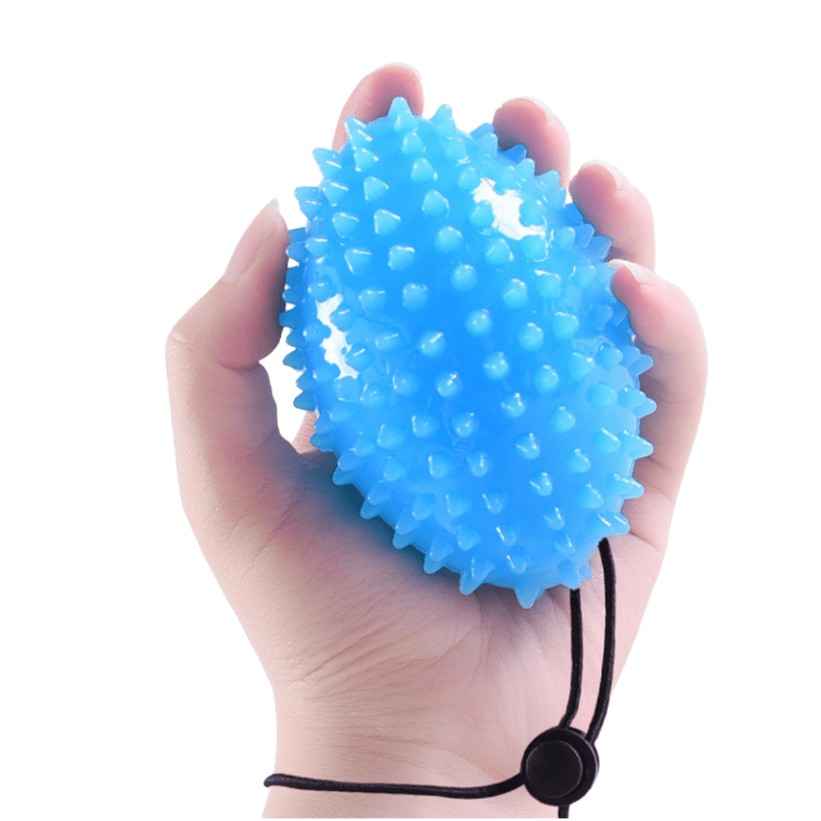 Spiky Sensory Ball on An Adjustable String, Hands Spiky Squeeze Ball