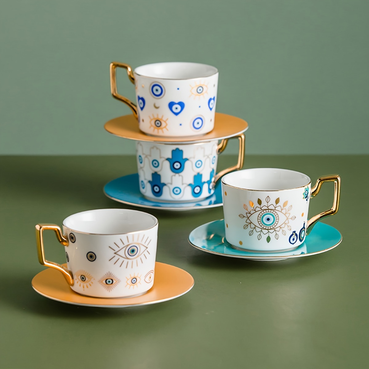 Tea Cups And Saucers - Temu