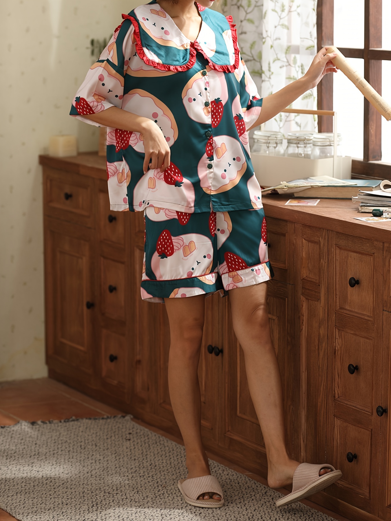 Cartoon Pjs Women - Temu