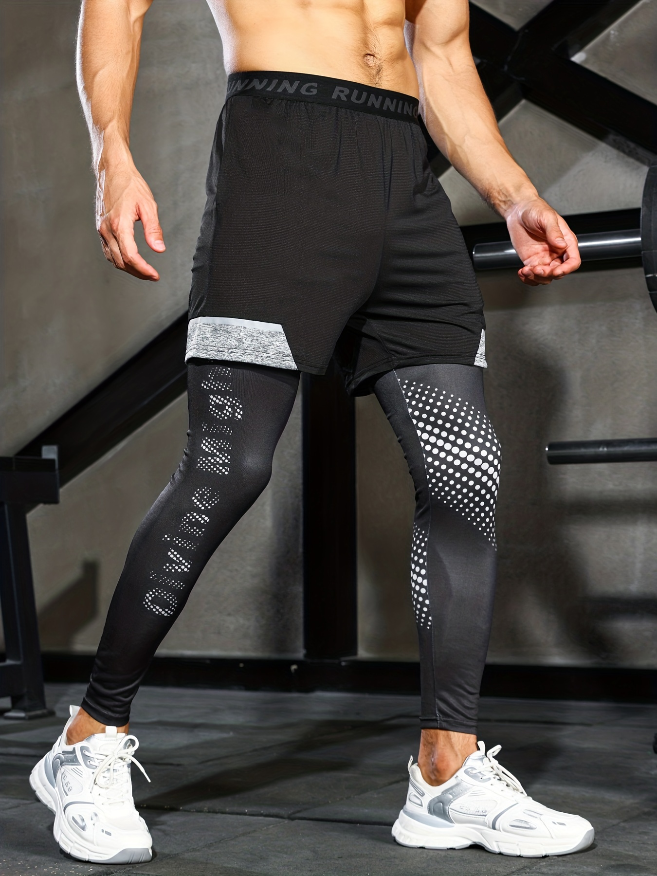 Pantalones deportivos de compresión 2023 para hombre, leggings de  entrenamiento lisos, para correr, fitness, mallas largas, para  entrenamiento