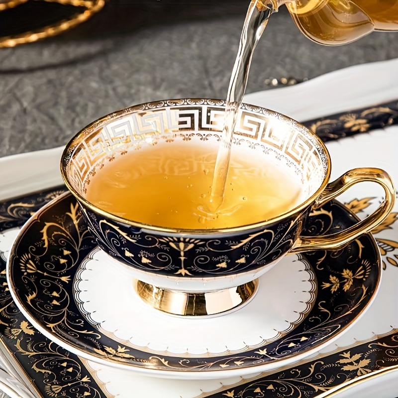 Service à café avec soucoupes,Royal classique os chine tasse à