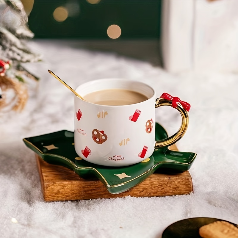 Simulated Tree Bark Coffee Mug And Saucer Ceramic Coffee Cup - Temu