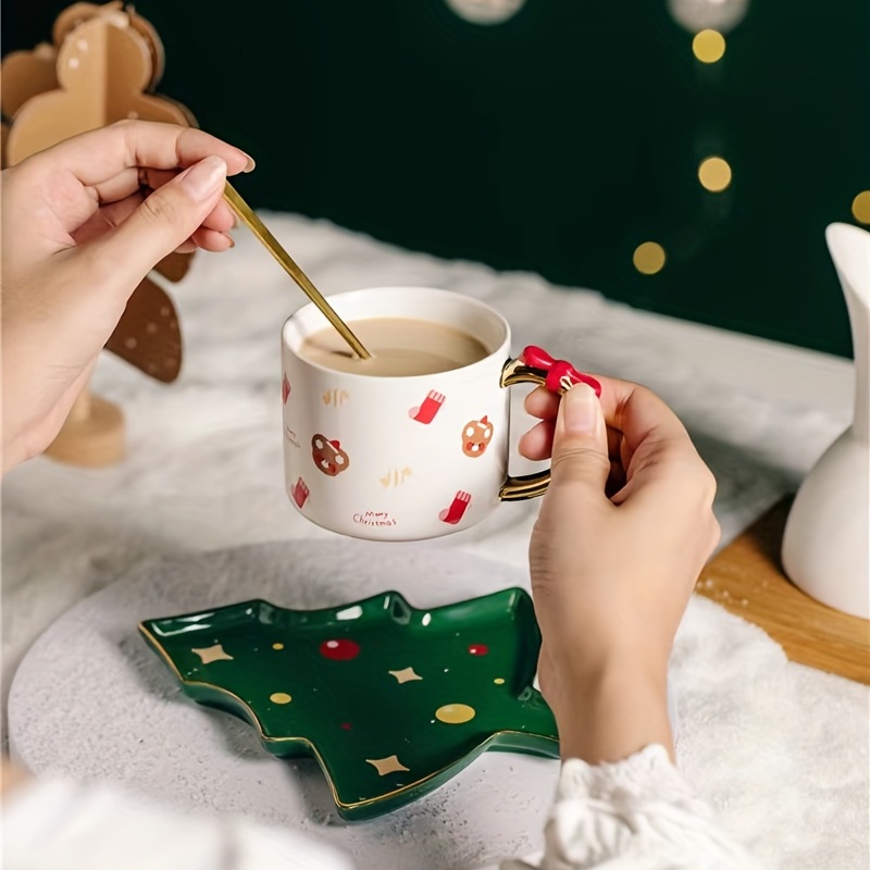 Simulated Tree Bark Coffee Mug And Saucer Ceramic Coffee Cup - Temu