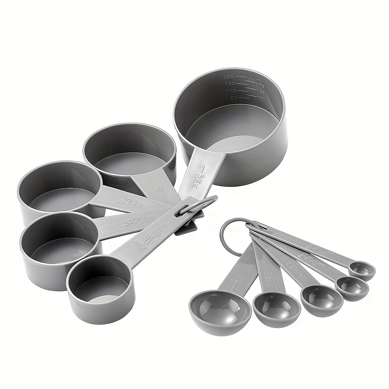 10pcs/set, Plastic Measuring Cups And Spoons Set, Kitchen Baking Measuring  Device, Kitchen Measuring Cups And Spoons Set, Perfect For Dry And Liquid I