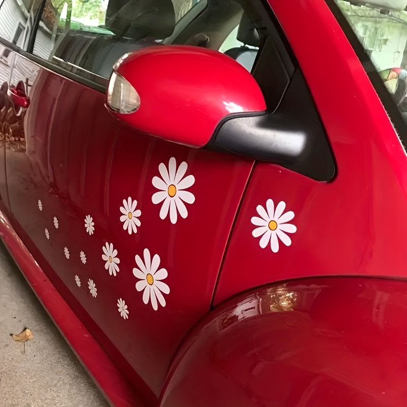 2 pezzi Art Design adesivi per Auto fiore rosa adesivo per Auto