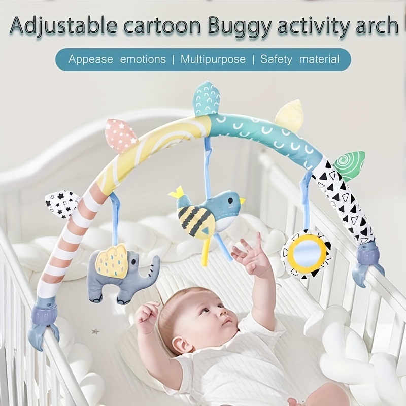 Mobile Bébé en Bois Cloches de Lit Bébé avec Boules de Feutre Cloche de Lit  Mobile Bebe pour lit de Bébé Carillons éoliens Mobiles
