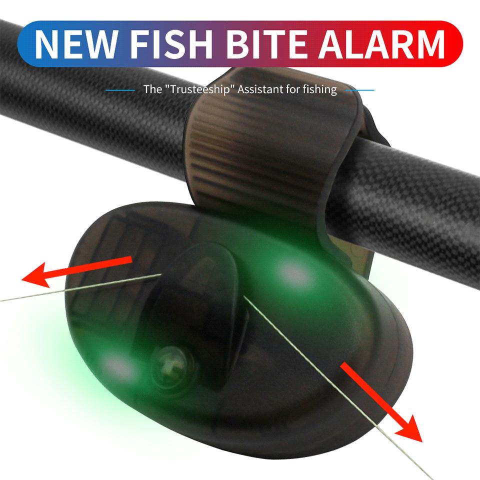 50PCS/set Rod Tip Clamp Fishing Pole Fish Bite Lure Alarm Alert