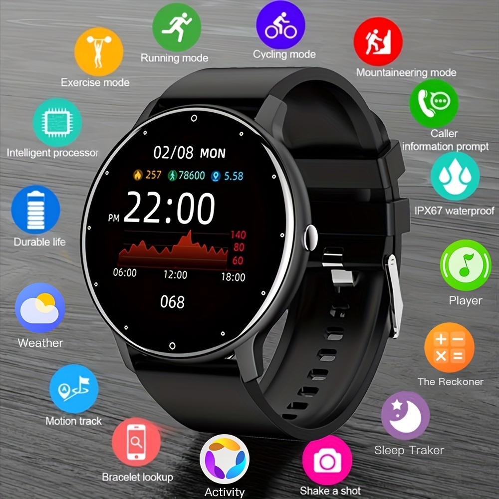 For Xiaomi Huawei Apple Phone Reloj Inteligente Hombre Smartwatch Man IP68  Ecg Ppg Smart Watch Men Android 2021 Blood Oxygen LED