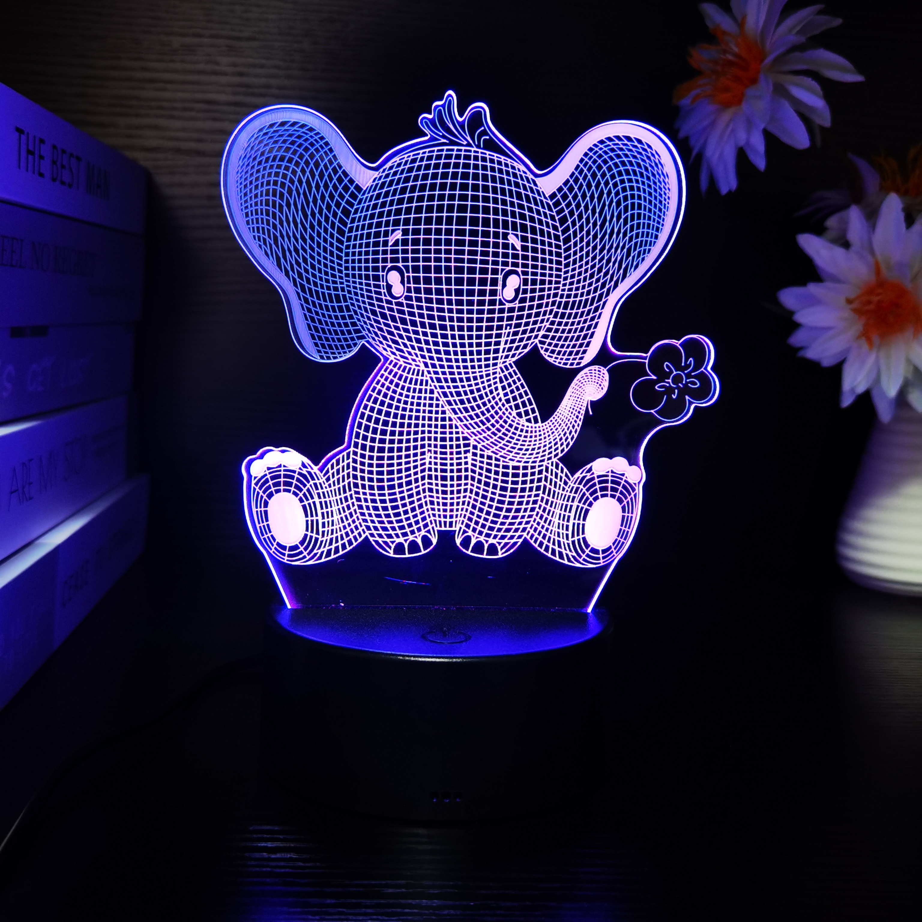 Luz Quitamiedos Decorativa Elefantito De Kiokids