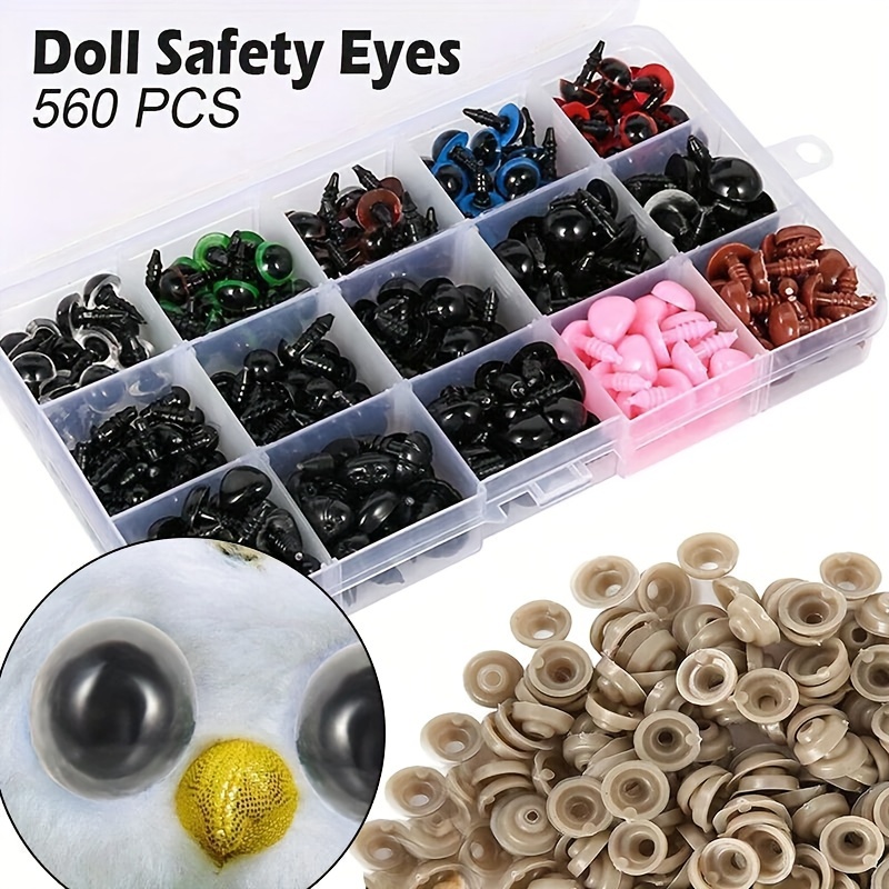 Plastic Safety Eyes and Noses, 560PCS Crochet Eyes Turkey