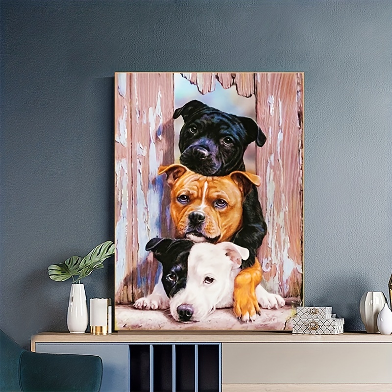 Diamond Painting Dog Wall Decor Mosaic Art Set - Temu