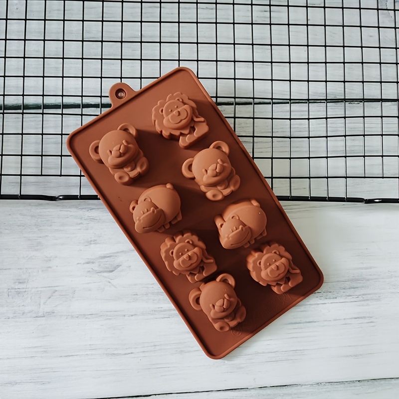 Cartoon lion Dinosaur Cows Ice Cream Silicone Mold With Lid