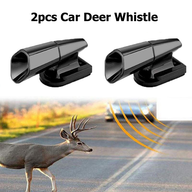 4PCS Auto Deer Pfeife Vermeidet Deer Kollisionen Wildlife Warnung