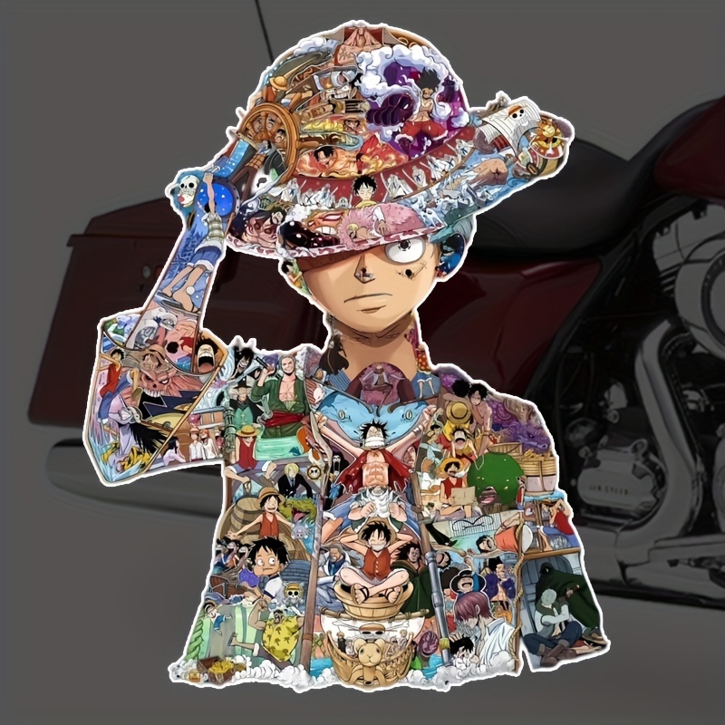 50/100Pcs One Piece Luffy Stickers Anime Sticker Notebook Motorcycle  Skateboard Computer Mobile Phone Cartoon Toy