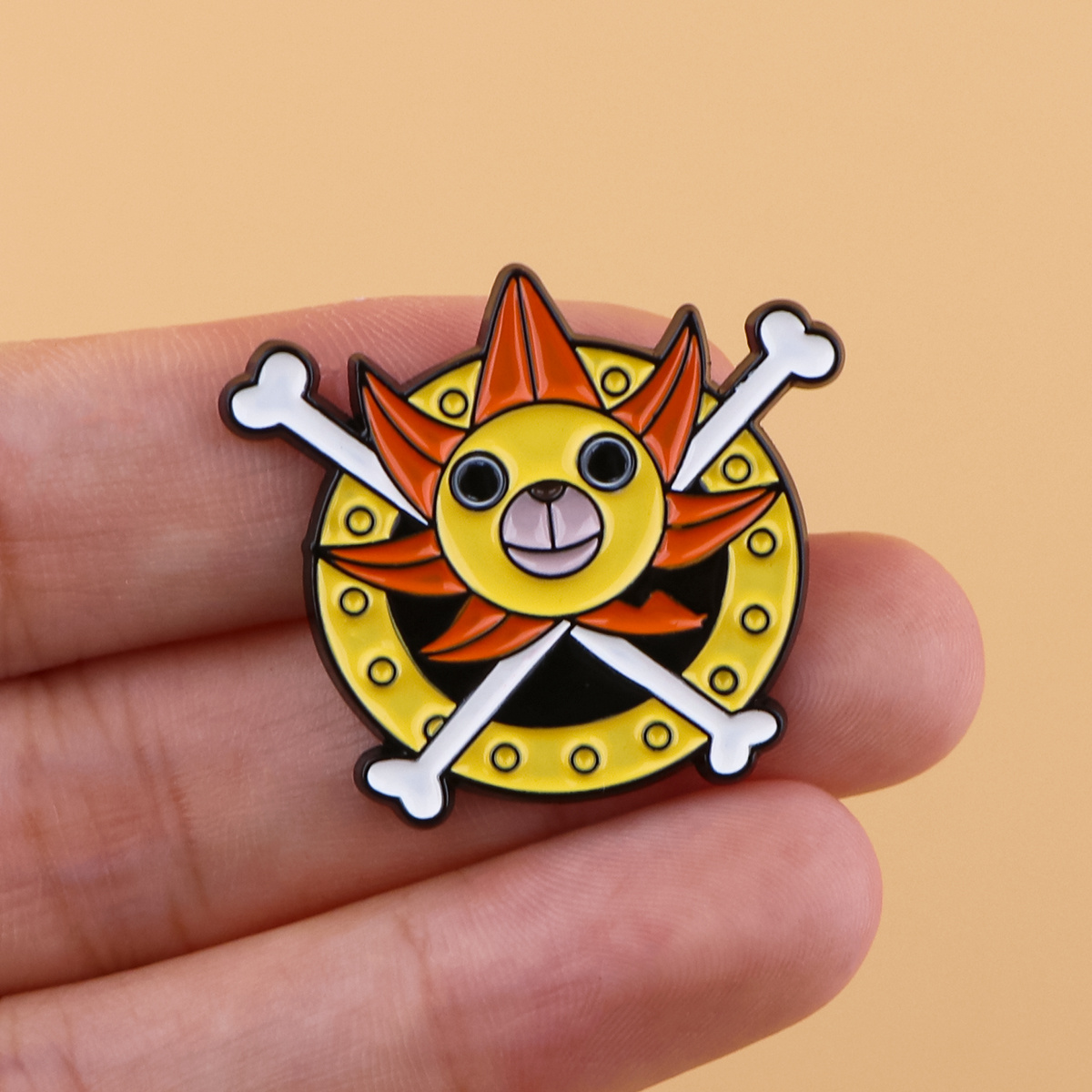 New Japanese Anime One Piece Film Red Cartoon Brooches Badge Luffy