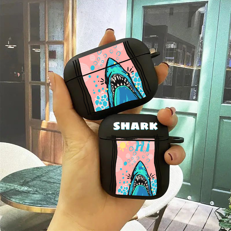 Comprar Funda de auriculares 3D Shark para AirPods Pro, fundas de