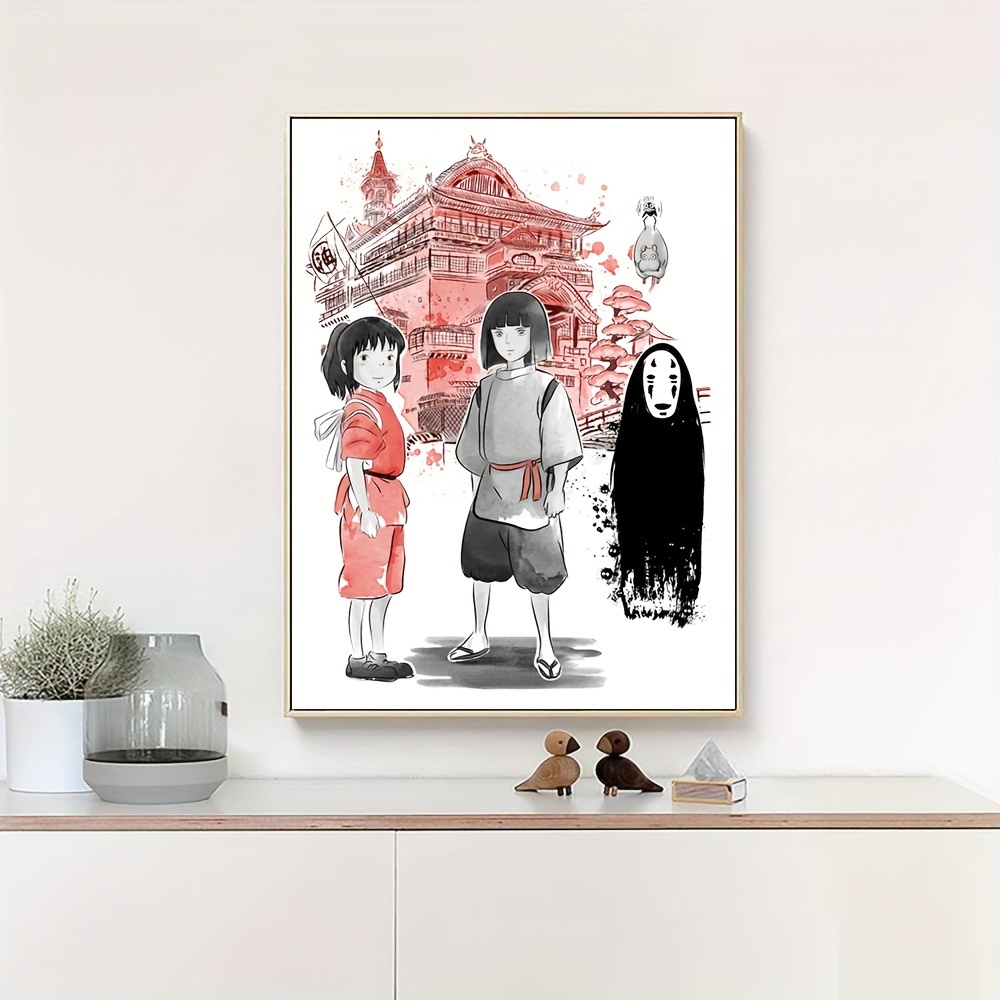 Anime Poster, Japanese Anime Wall Art Posters, Anime Wall Decor, 5 Pcs HD  Canvas Printing Posters for Living Room, Bedroom, Club Wall Art Decor, No