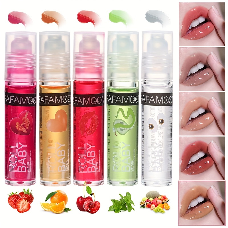 Strawberry Flavored Watery Crystal Clear Jelly Lip Oil Lip Gloss Fruity  Flavor Moisturizing And Diluting Lip Lines Jelly Lipstick Pouty Lip Lip  Gloss