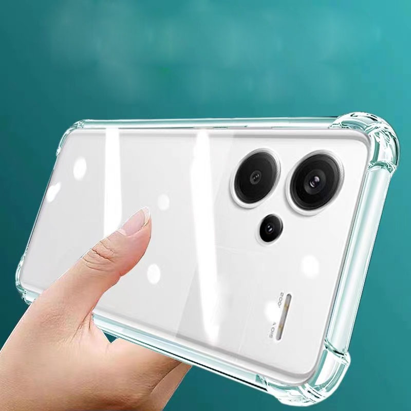 Case for Xiaomi Mi Redmi Note 8 Clear Crystal TPU Four Corners Bumper  Camera Note8 Protective Cover Transparent Soft Phone Case