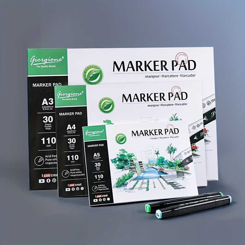  Sketchbook Marker Paper Pad,5x5 Portable Square Cloth Cover  Sketchbook, 88 Sheets(176 Pages)110 GSM Smooth Bristol Paper for Pen,  Pencil or Marker,Colorful Feathers : Arts, Crafts & Sewing