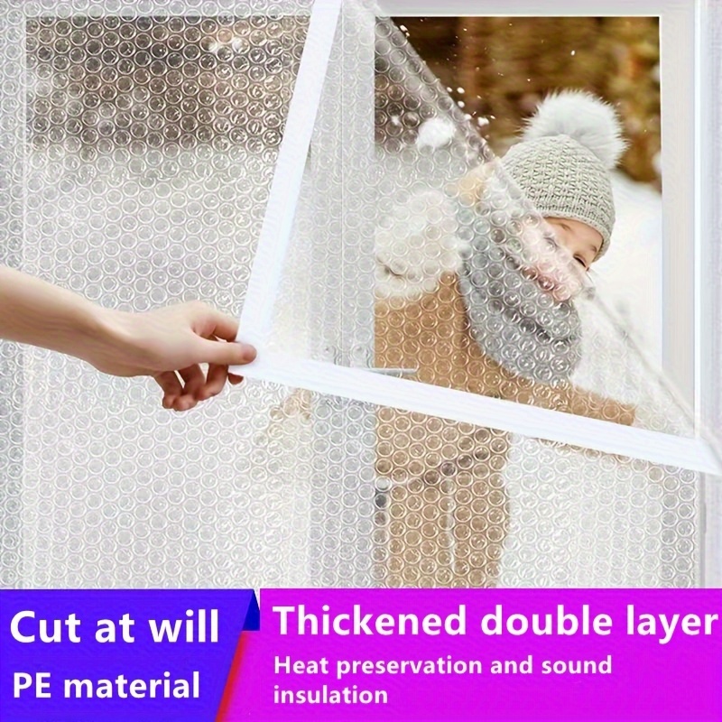 1 Panel 95% Transparent Adjustable Window Insulation Kit - Temu